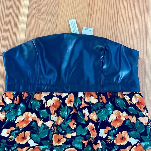 NWT Anthropologie Mare Mare Faux Leather Floral Maxi Dress XS - Picture 11 of 12